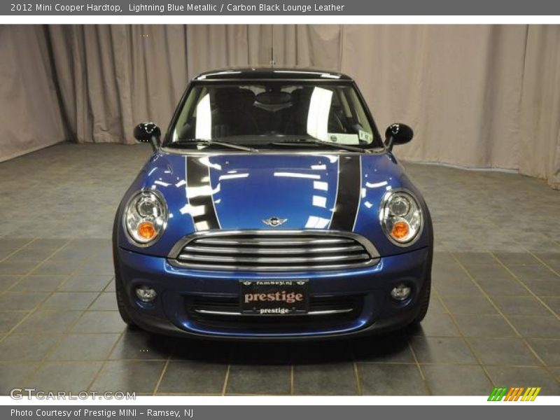 Lightning Blue Metallic / Carbon Black Lounge Leather 2012 Mini Cooper Hardtop