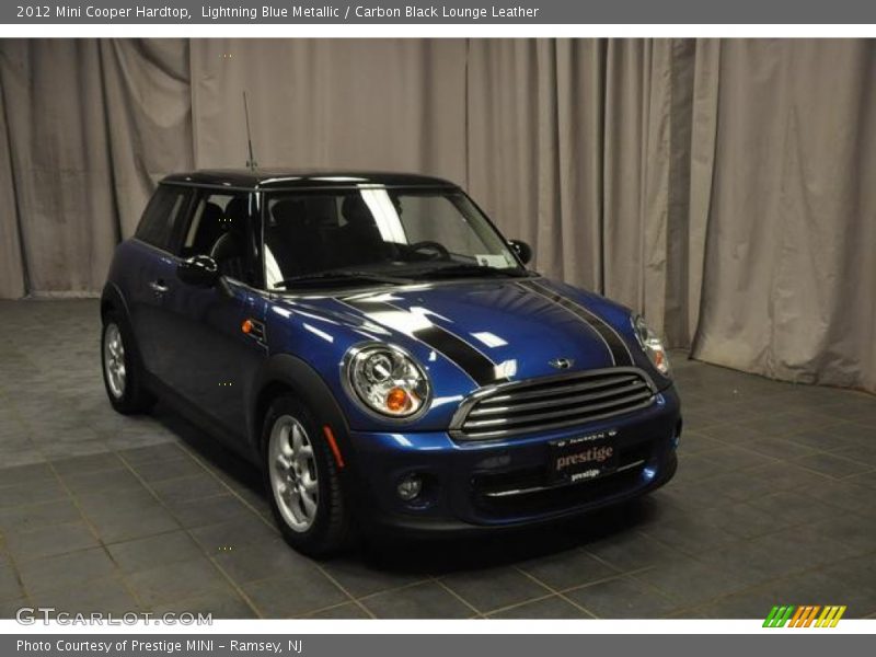 Lightning Blue Metallic / Carbon Black Lounge Leather 2012 Mini Cooper Hardtop