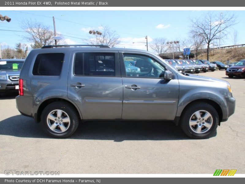 Polished Metal Metallic / Black 2011 Honda Pilot EX 4WD