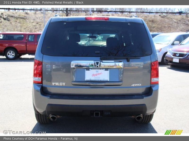 Polished Metal Metallic / Black 2011 Honda Pilot EX 4WD