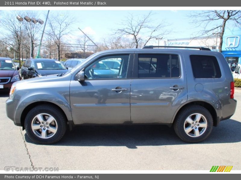 Polished Metal Metallic / Black 2011 Honda Pilot EX 4WD