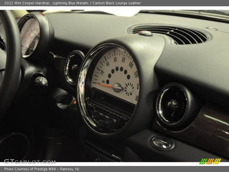 Lightning Blue Metallic / Carbon Black Lounge Leather 2012 Mini Cooper Hardtop
