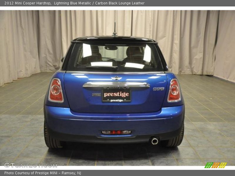 Lightning Blue Metallic / Carbon Black Lounge Leather 2012 Mini Cooper Hardtop