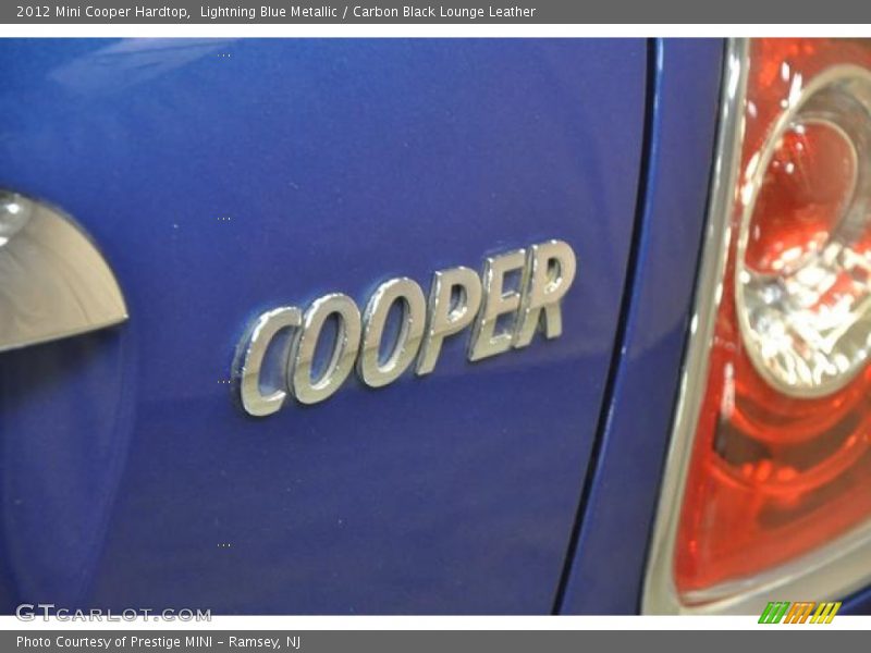 Lightning Blue Metallic / Carbon Black Lounge Leather 2012 Mini Cooper Hardtop