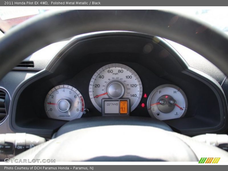 Polished Metal Metallic / Black 2011 Honda Pilot EX 4WD