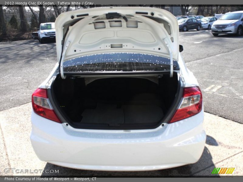 Taffeta White / Gray 2012 Honda Civic EX Sedan