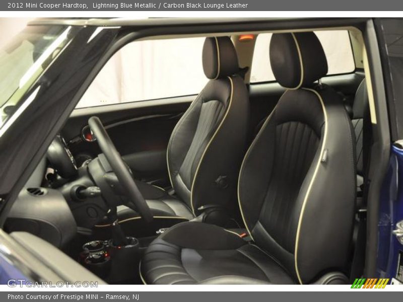 Lightning Blue Metallic / Carbon Black Lounge Leather 2012 Mini Cooper Hardtop