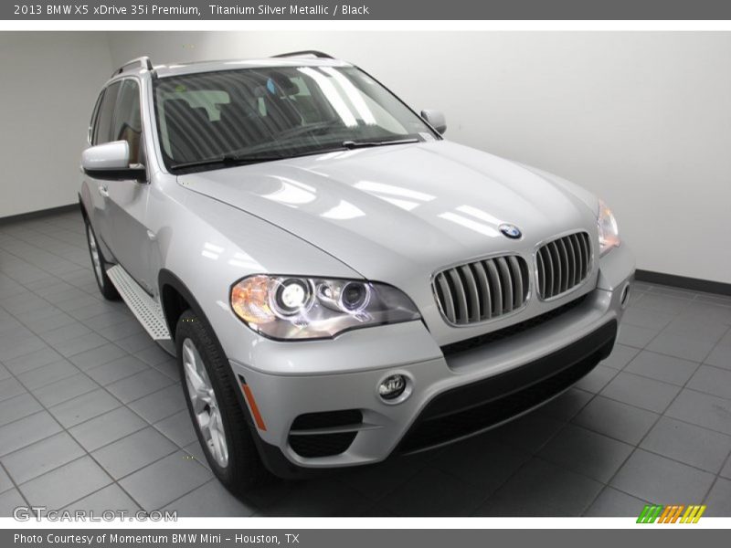 Titanium Silver Metallic / Black 2013 BMW X5 xDrive 35i Premium