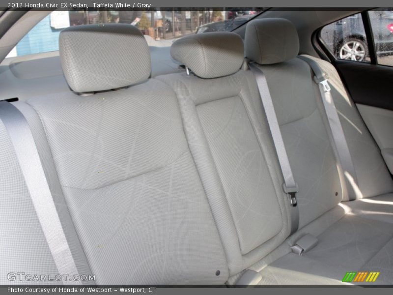 Taffeta White / Gray 2012 Honda Civic EX Sedan