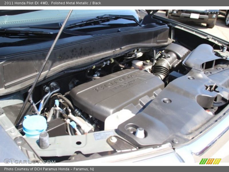 Polished Metal Metallic / Black 2011 Honda Pilot EX 4WD