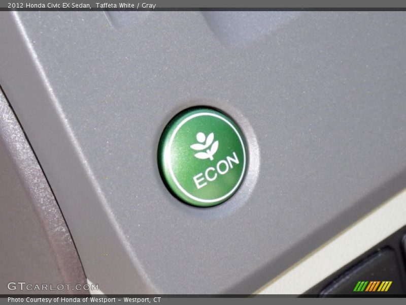 Taffeta White / Gray 2012 Honda Civic EX Sedan