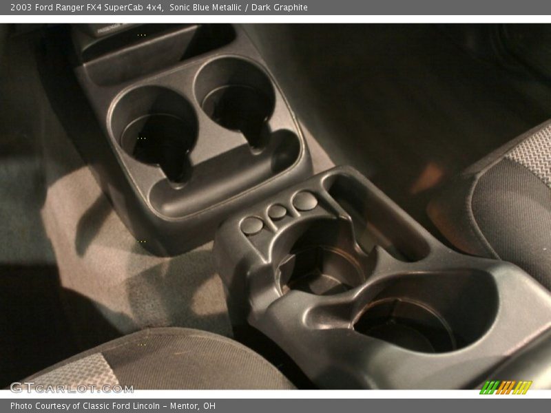 Sonic Blue Metallic / Dark Graphite 2003 Ford Ranger FX4 SuperCab 4x4