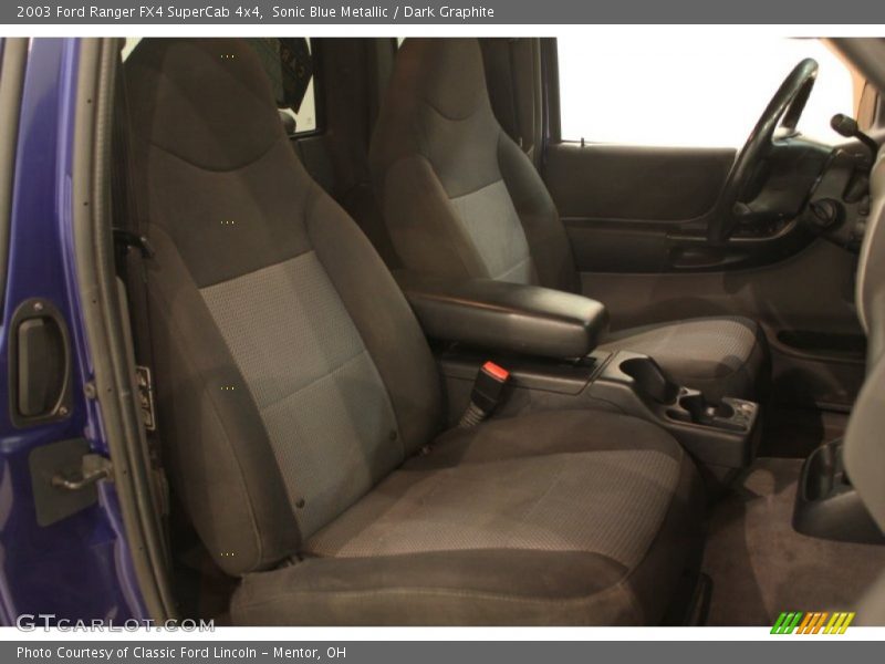 Sonic Blue Metallic / Dark Graphite 2003 Ford Ranger FX4 SuperCab 4x4