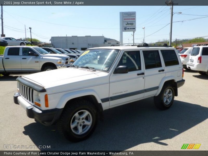 Stone White / Agate 2001 Jeep Cherokee Sport 4x4