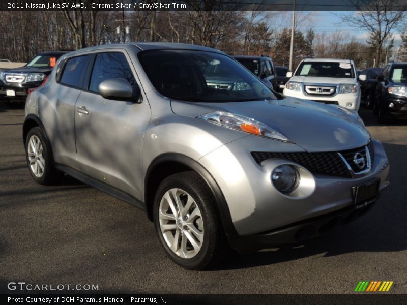 Chrome Silver / Gray/Silver Trim 2011 Nissan Juke SV AWD