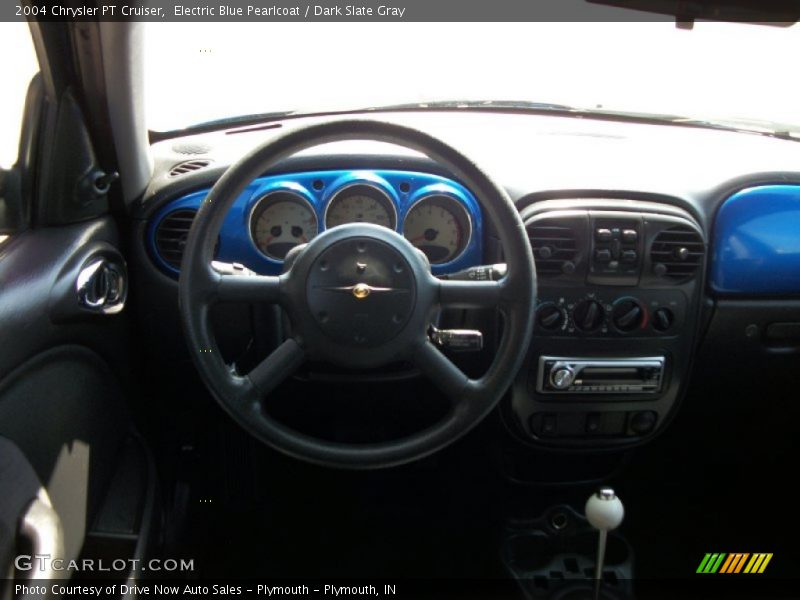 Electric Blue Pearlcoat / Dark Slate Gray 2004 Chrysler PT Cruiser