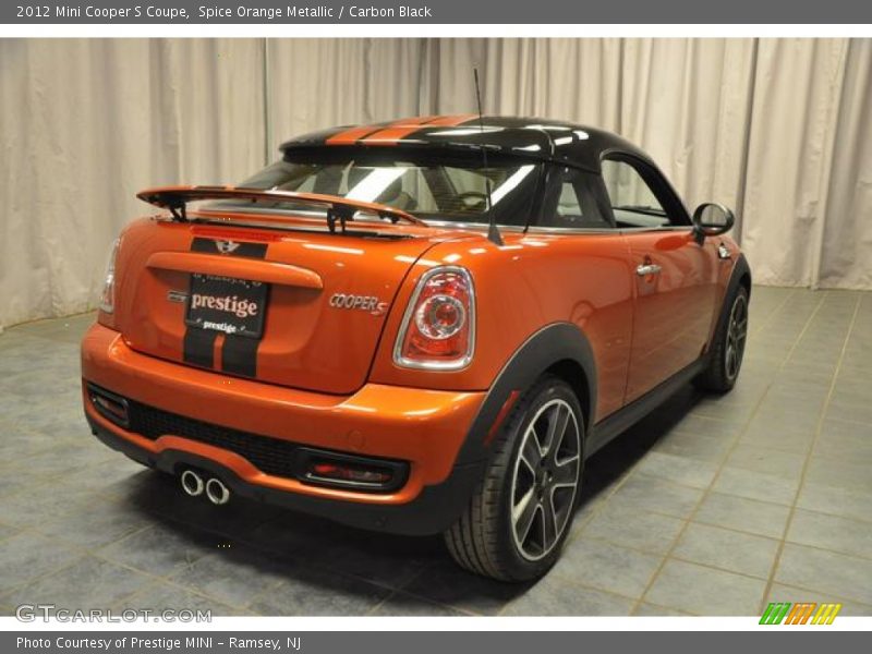 Spice Orange Metallic / Carbon Black 2012 Mini Cooper S Coupe