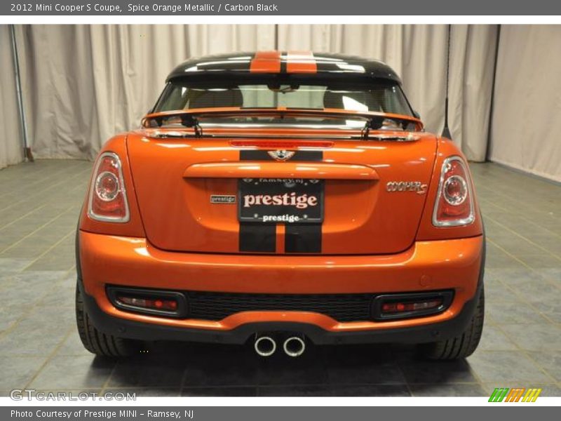 Spice Orange Metallic / Carbon Black 2012 Mini Cooper S Coupe