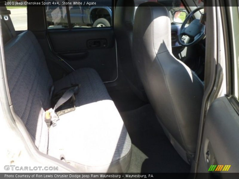 Stone White / Agate 2001 Jeep Cherokee Sport 4x4