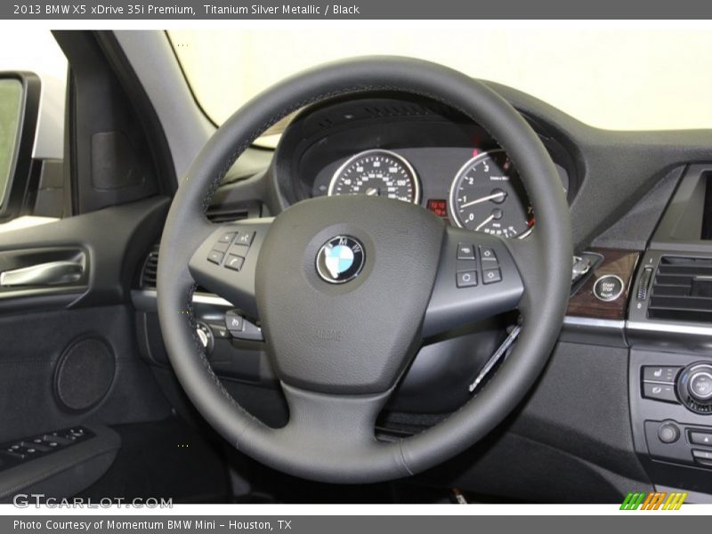 Titanium Silver Metallic / Black 2013 BMW X5 xDrive 35i Premium