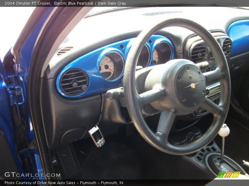 Electric Blue Pearlcoat / Dark Slate Gray 2004 Chrysler PT Cruiser