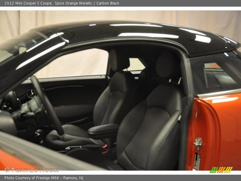Spice Orange Metallic / Carbon Black 2012 Mini Cooper S Coupe