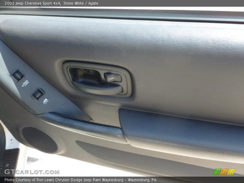Stone White / Agate 2001 Jeep Cherokee Sport 4x4