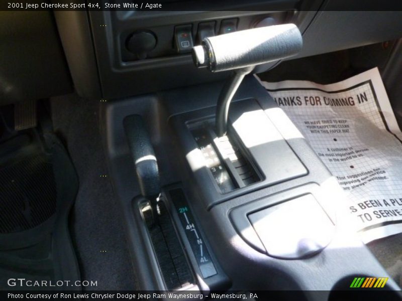 Stone White / Agate 2001 Jeep Cherokee Sport 4x4
