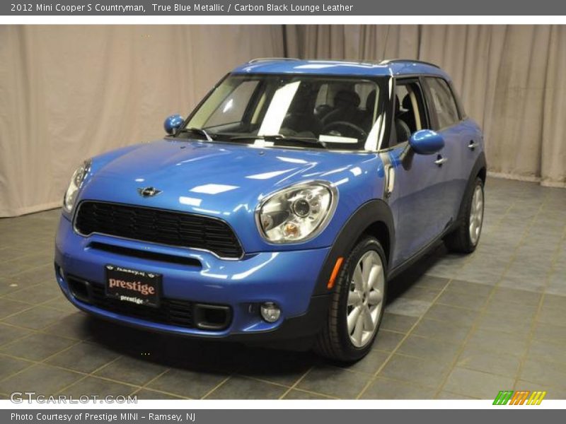 True Blue Metallic / Carbon Black Lounge Leather 2012 Mini Cooper S Countryman