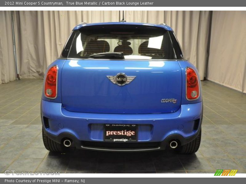 True Blue Metallic / Carbon Black Lounge Leather 2012 Mini Cooper S Countryman