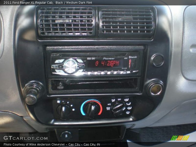 Black / Medium Dark Flint 2011 Ford Ranger XL Regular Cab