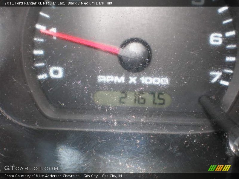 Black / Medium Dark Flint 2011 Ford Ranger XL Regular Cab