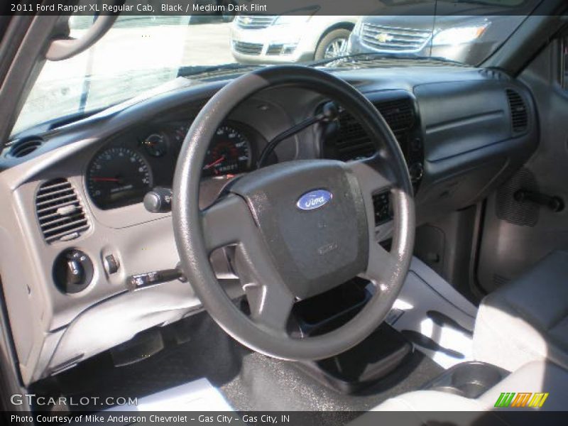 Black / Medium Dark Flint 2011 Ford Ranger XL Regular Cab