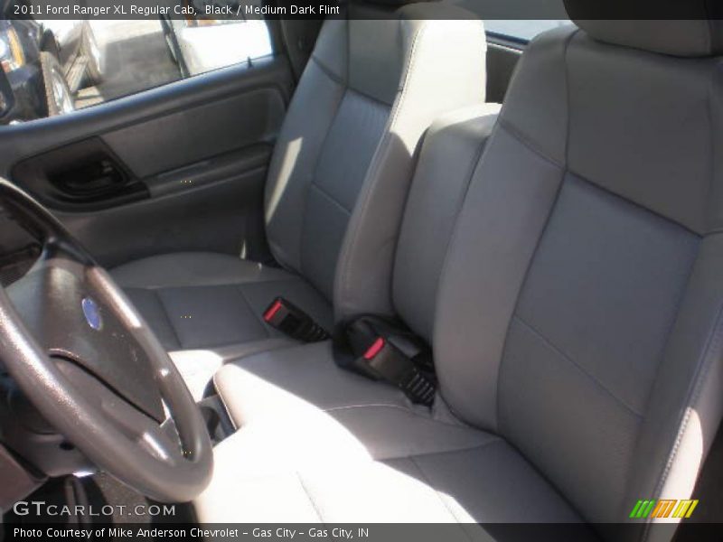 Black / Medium Dark Flint 2011 Ford Ranger XL Regular Cab