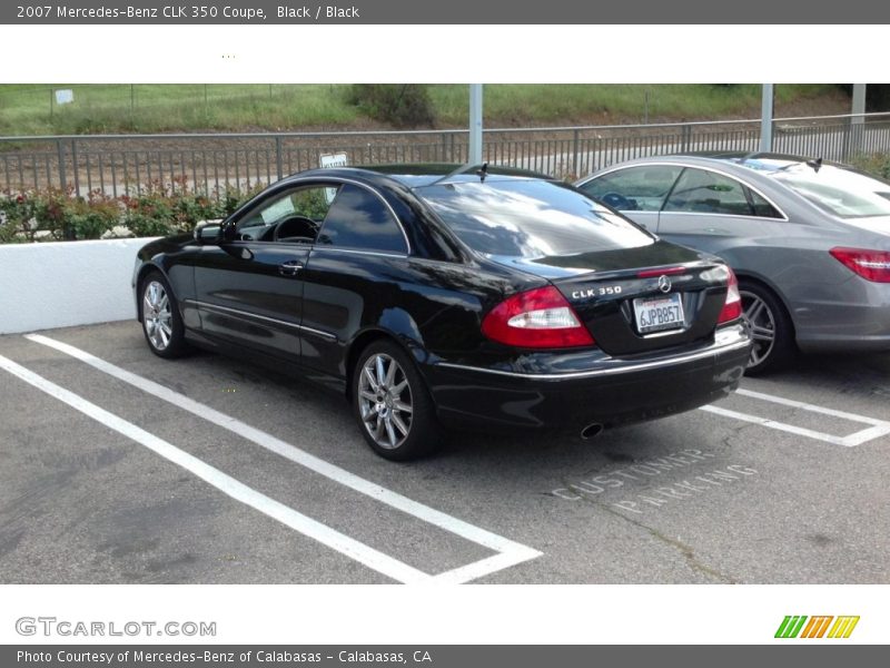 Black / Black 2007 Mercedes-Benz CLK 350 Coupe