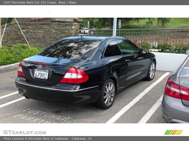 Black / Black 2007 Mercedes-Benz CLK 350 Coupe