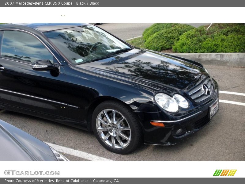 Black / Black 2007 Mercedes-Benz CLK 350 Coupe