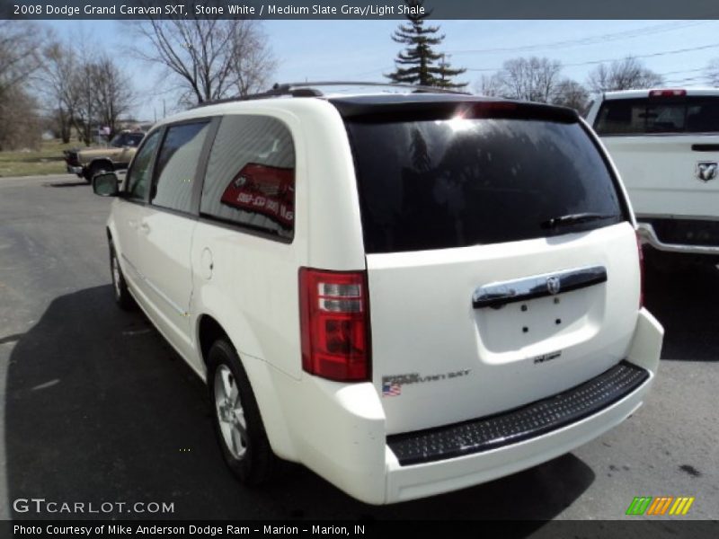 Stone White / Medium Slate Gray/Light Shale 2008 Dodge Grand Caravan SXT