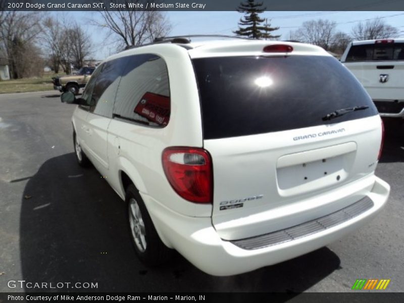 Stone White / Medium Slate Gray 2007 Dodge Grand Caravan SXT