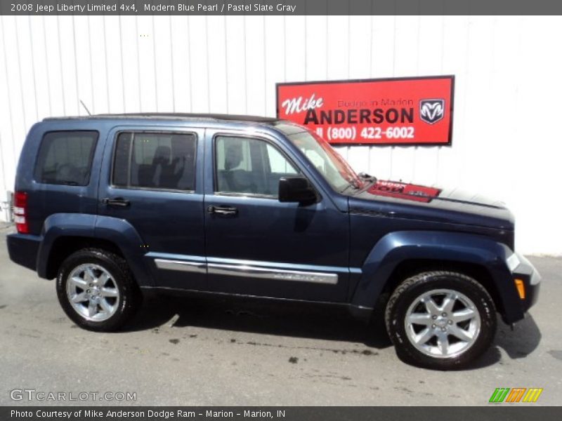 Modern Blue Pearl / Pastel Slate Gray 2008 Jeep Liberty Limited 4x4