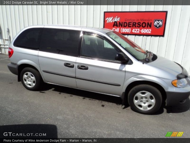 Bright Silver Metallic / Mist Gray 2002 Dodge Caravan SE
