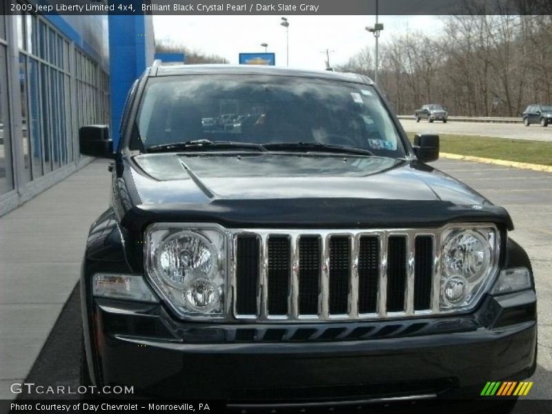 Brilliant Black Crystal Pearl / Dark Slate Gray 2009 Jeep Liberty Limited 4x4