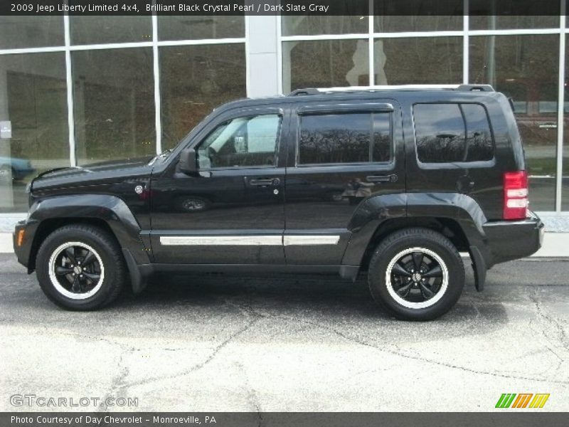 Brilliant Black Crystal Pearl / Dark Slate Gray 2009 Jeep Liberty Limited 4x4