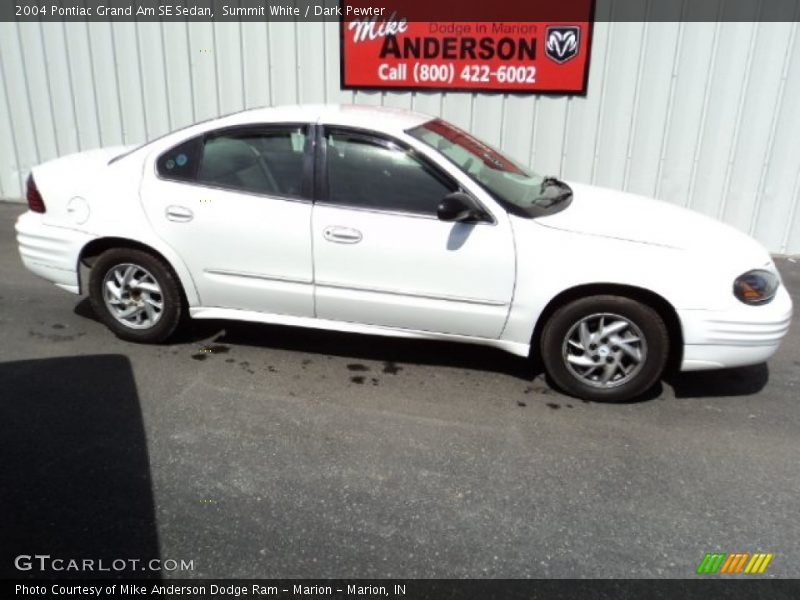 Summit White / Dark Pewter 2004 Pontiac Grand Am SE Sedan
