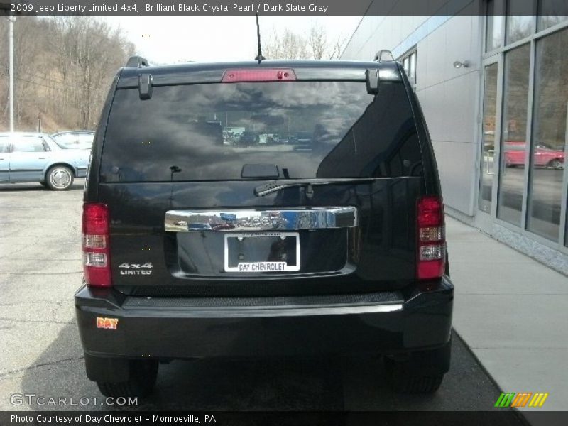 Brilliant Black Crystal Pearl / Dark Slate Gray 2009 Jeep Liberty Limited 4x4