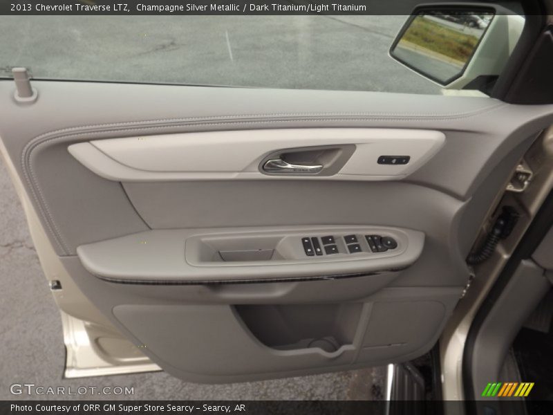 Champagne Silver Metallic / Dark Titanium/Light Titanium 2013 Chevrolet Traverse LTZ