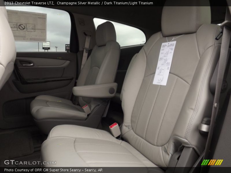 Champagne Silver Metallic / Dark Titanium/Light Titanium 2013 Chevrolet Traverse LTZ