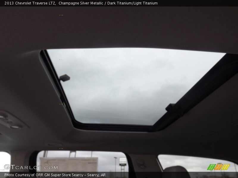 Champagne Silver Metallic / Dark Titanium/Light Titanium 2013 Chevrolet Traverse LTZ