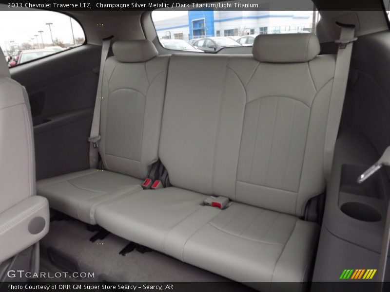 Champagne Silver Metallic / Dark Titanium/Light Titanium 2013 Chevrolet Traverse LTZ