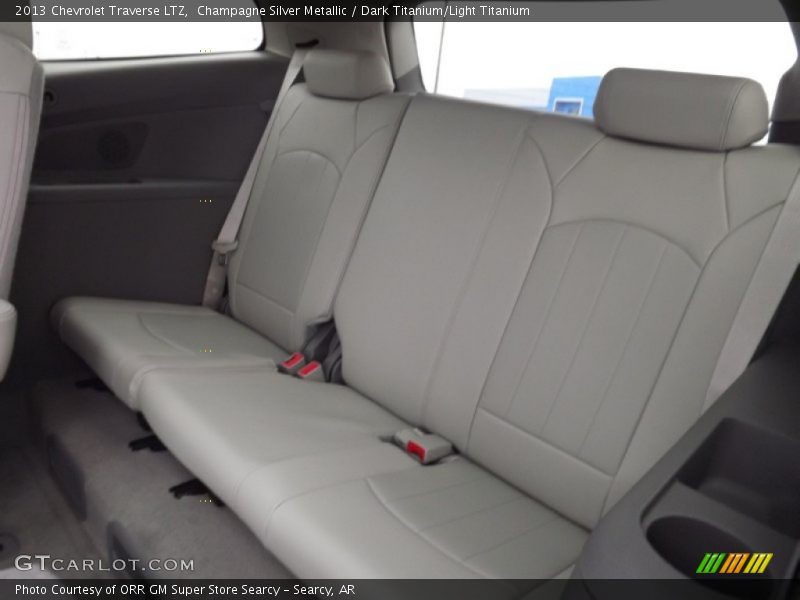Champagne Silver Metallic / Dark Titanium/Light Titanium 2013 Chevrolet Traverse LTZ
